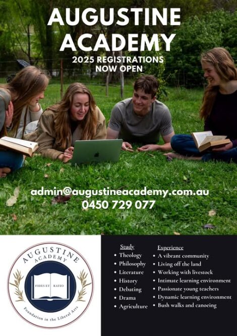 Augustine Academy enrolments 2025